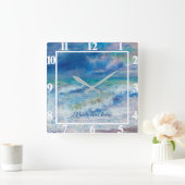 Seascape Vierkante Klok (Huis)
