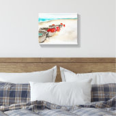 Seascape. Vietnam. Kust in Hoi An Canvas Afdruk (Insitu (Slaapkamer))