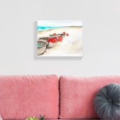 Seascape. Vietnam. Kust in Hoi An Canvas Afdruk (Insitu (Woonkamer))