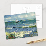 Seascape | Vincent Van Gogh Briefkaart<br><div class="desc">Seascape nabij Les Saintes-Maries-de-la-Mer (1888) door de Nederlandse postpressionist Vincent Van Gogh. Origineel kunstwerk is een olie op het schilderij van de canvas die een boot op een abstracte blauwe oceaan afschildert. Gebruik de ontwerphulpmiddelen om douanetekst toe te voegen of het afbeelding te personaliseren.</div>