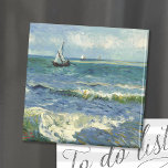 Seascape | Vincent Van Gogh Magneet<br><div class="desc">Seascape nabij Les Saintes-Maries-de-la-Mer (1888) door de Nederlandse postpressionist Vincent Van Gogh. Origineel kunstwerk is een olie op het schilderij van de canvas die een boot op een abstracte blauwe oceaan afschildert. Gebruik de ontwerphulpmiddelen om douanetekst toe te voegen of het afbeelding te personaliseren.</div>