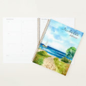 Seascape Waterverf Beach Ocean Personalized Planner (Display)