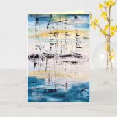 Seascape Wenskaart - Summer Sail Kaart (Gele Bloem)