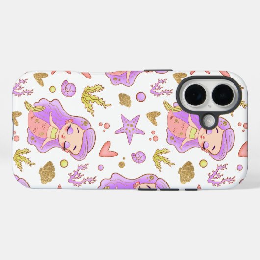 Seascape with Beach, Great Wave & Mount Sea Case (Achterkant (horizontaal))