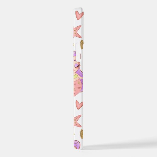 Seascape with Beach, Great Wave & Mount Sea Case iPhone Hoesje (Rechterkant)