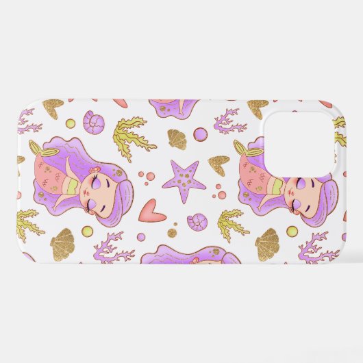 Seascape with Beach, Great Wave & Mount Sea Case iPhone Hoesje (Achterkant horizontaal)