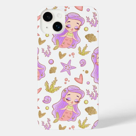 Seascape with Beach, Great Wave & Mount Sea Case iPhone Hoesje (Achterkant)