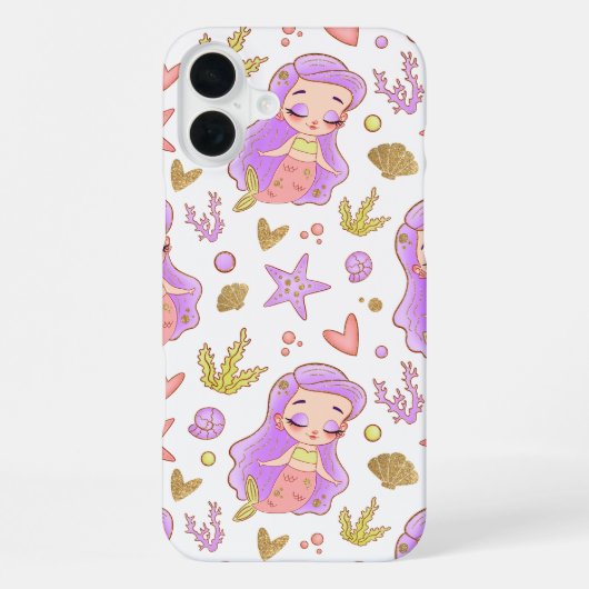 Seascape with Beach, Great Wave & Mount Sea Case iPhone Hoesje (Achterkant)