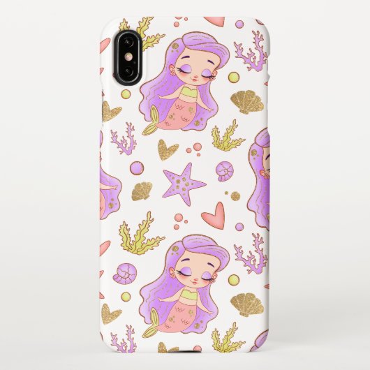 Seascape with Beach, Great Wave & Mount Sea Case iPhone Hoesje (Achterkant)