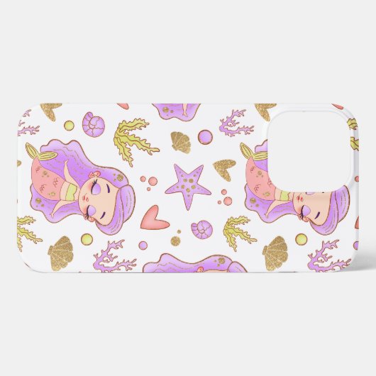 Seascape with Beach, Great Wave & Mount Sea Case iPhone Hoesje (Achterkant horizontaal)