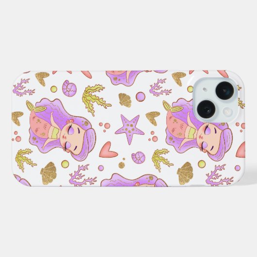 Seascape with Beach, Great Wave & Mount Sea Case iPhone Hoesje (Achterkant horizontaal)