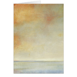 Seascape with Tranquil Orange Sunset