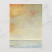 Seascape with Tranquil Orange Sunset Briefkaart (Voorkant)