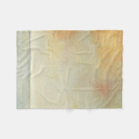 Seascape with Tranquil Orange Sunset Fleece Deken (Voorkant (Horizontaal))