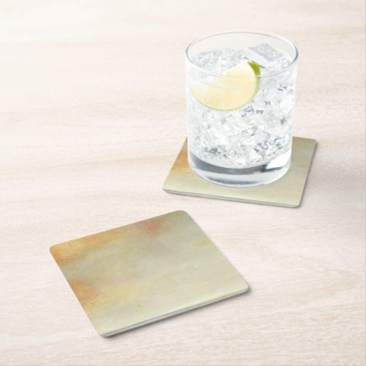 Seascape with Tranquil Orange Sunset Kartonnen Onderzetters (Insitu)