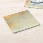 Seascape with Tranquil Orange Sunset Kartonnen Onderzetters (Schuin)