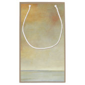 Seascape with Tranquil Orange Sunset Klein Cadeauzakje (Achterkant)