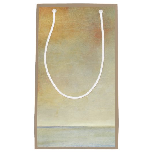 Seascape with Tranquil Orange Sunset Klein Cadeauzakje (Voorkant)