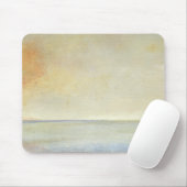 Seascape with Tranquil Orange Sunset Muismat (Met muis)