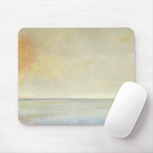 Seascape with Tranquil Orange Sunset Muismat (Met muis)