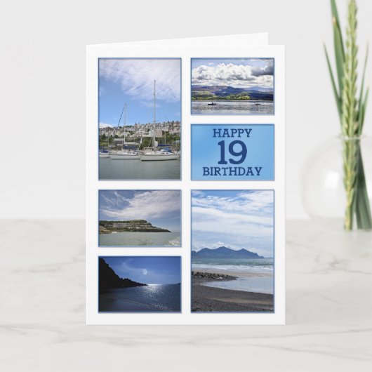 Seascapes 19e verjaardagskaart kaart (Voorkant)