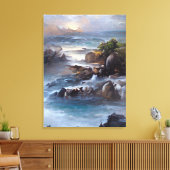 Seascapes reeks 2/3 canvas afdruk (Insitu (Woonkamer))