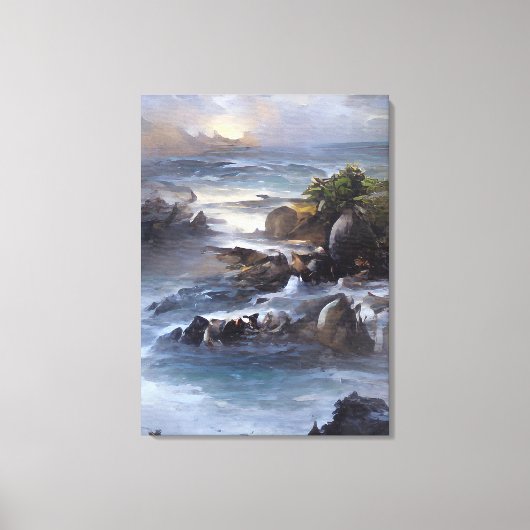 Seascapes reeks 2/3 canvas afdruk (Voorkant)