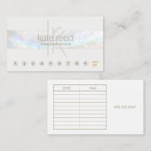 Seashell 10 Punch Klantloyaliteit Afspraak Visitekaartje (Voorkant / Achterkant)