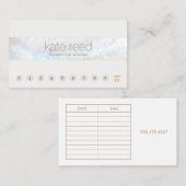 Seashell 10 Punch Klantloyaliteit Afspraak Visitekaartje (Voorkant / Achterkant)