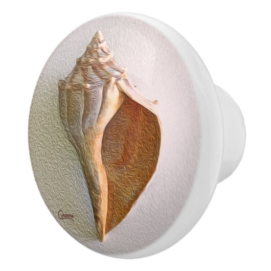 Seashell 2 R - Knob Keramische Knop (Rechts)