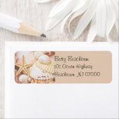 Seashell Adresetiketten Etiket (Insitu)