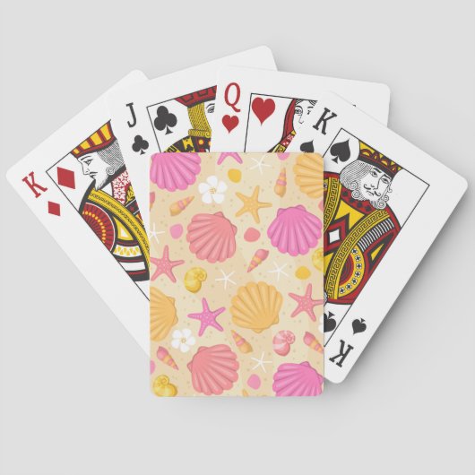 Seashell-afspeelkaarten Pokerkaarten (Achterkant)