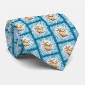 Seashell and Starfish Stropdas (Opgerold)