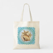 Seashell and Starfish Tote Bag (Achterkant)