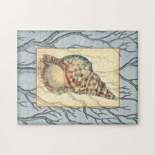 Seashell and Tree Branches Legpuzzel (Horizontaal)