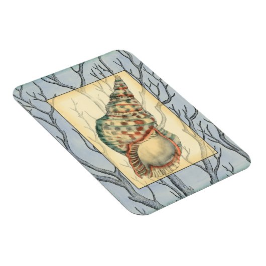 Seashell and Tree Branches Magneet (Rechterzijde)