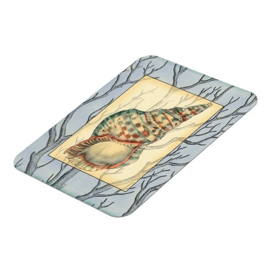 Seashell and Tree Branches Magneet (Linkerzijde)