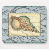 Seashell and Tree Branches Muismat (Voorkant)