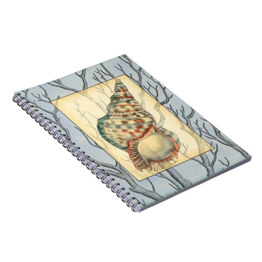 Seashell and Tree Branches Notitieboek (Rechterzijde)