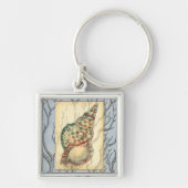 Seashell and Tree Branches Sleutelhanger (Voorkant)