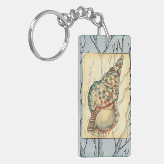 Seashell and Tree Branches Sleutelhanger (Voorkant Links)