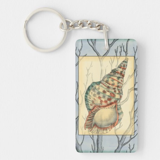 Seashell and Tree Branches Sleutelhanger (Voorkant)