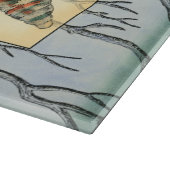 Seashell and Tree Branches Snijplank (Hoek)