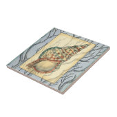 Seashell and Tree Branches Tegeltje (Zijkant)