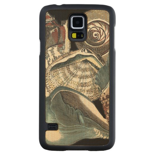 Seashell Anthology Esdoorn Galaxy S5 Slim Hoesje (Achterkant)