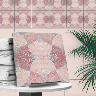 Seashell Art Deco - Misty Roos en Pearl Tegeltje