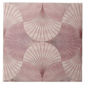 Seashell Art Deco - Misty Roos en Roos Gold Tegeltje (Voorkant)