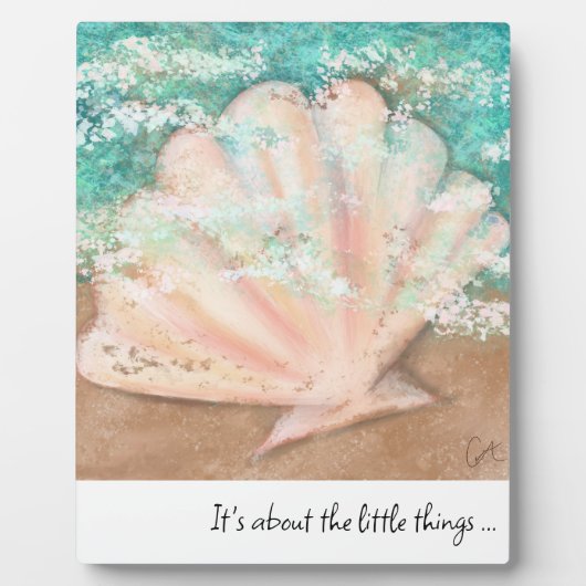 Seashell Art & Quote Fotoplaat (Voorkant)