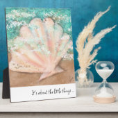 Seashell Art & Quote Fotoplaat (Zijkant)