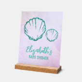 Seashell-Baby shower Acryl Bord (Hoek)